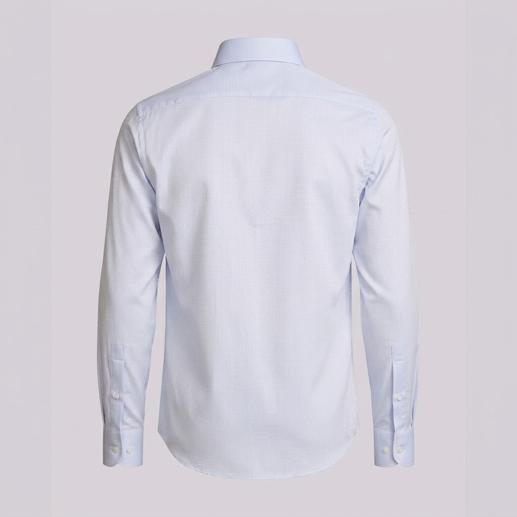 CAMISA PITTI QUADRILLE M/L - AZUL CLARO