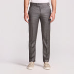 CALÇA ALFAIATARIA AJUSTES LATERAIS CAMBRAIA SUPER 120 - CINZA CLARO