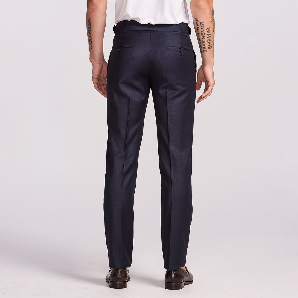 CALÇA ALFAIATARIA AJUSTES LATERAIS CAMBRAIA SUPER 120 - GRAFITE