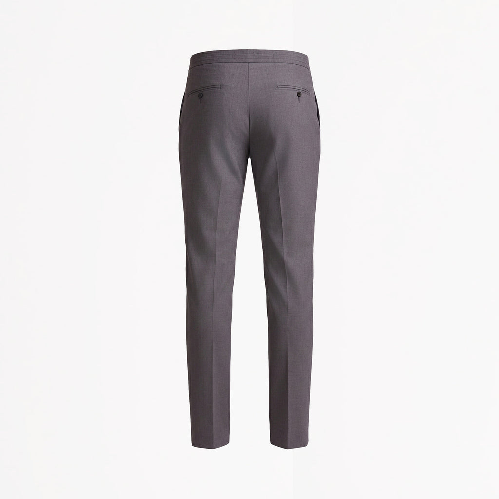 CALCA ALFAIATARIA TELA S120 1 PREGA 1/2 ELASTICO CINZA MESCLA