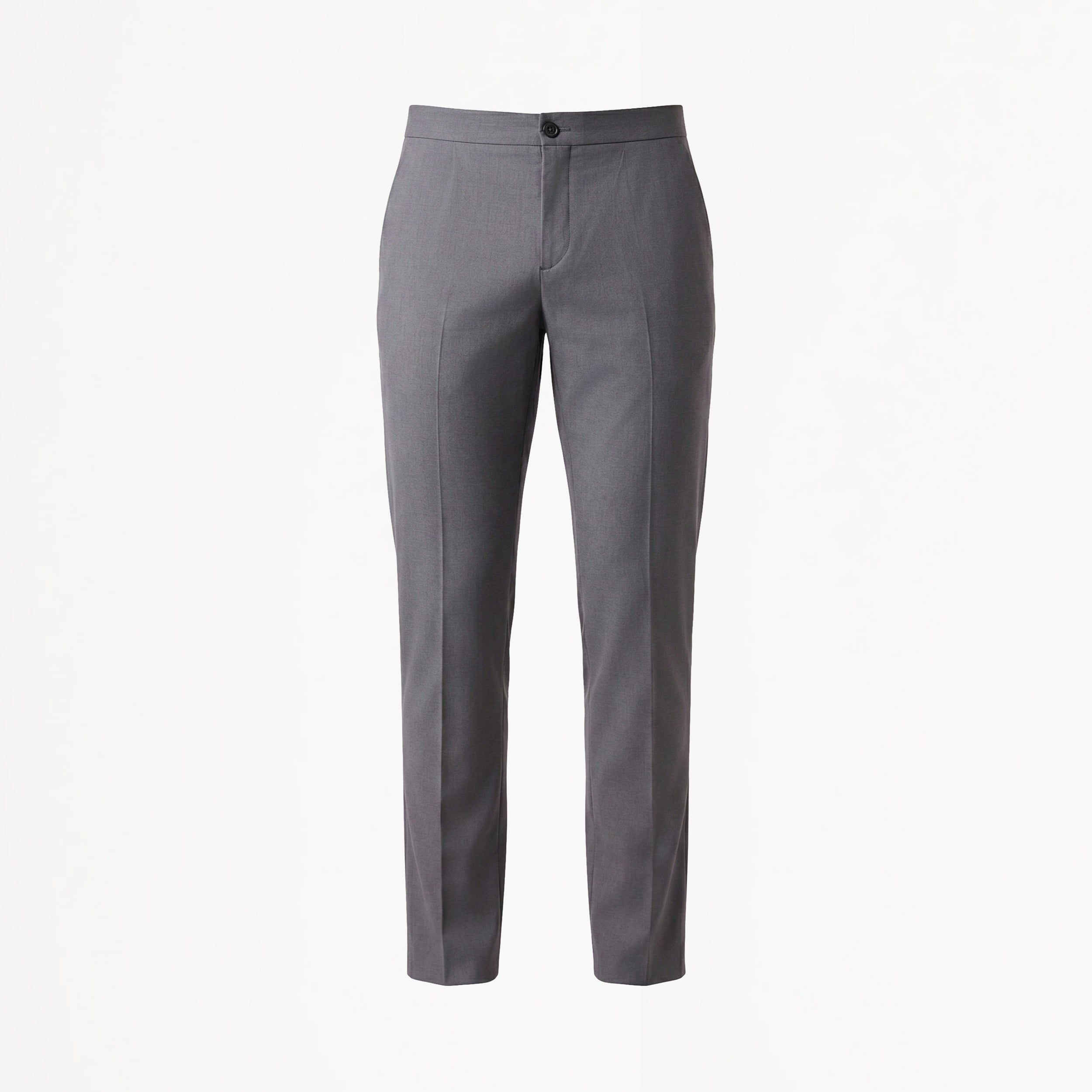 CALCA ALFAIATARIA TELA S120 1 PREGA 1/2 ELASTICO CINZA MESCLA