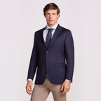 PALETO SEM FORRO GOLA DE BICO SUPER 120 NAVY