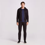 BLUSÃO ZÍPER COM CAPUZ PIMA COTTON - PRETO