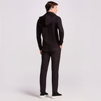 BLUSÃO ZÍPER COM CAPUZ PIMA COTTON - PRETO