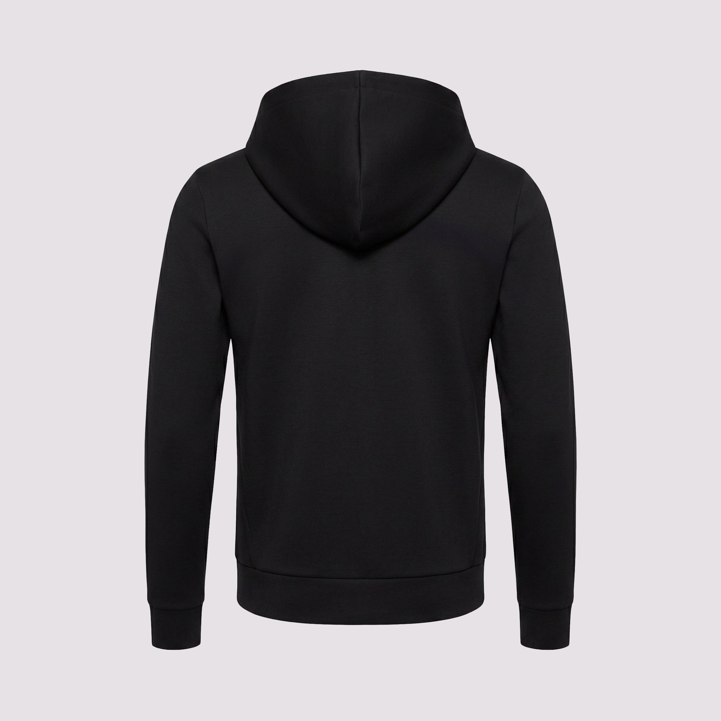 BLUSÃO ZÍPER COM CAPUZ PIMA COTTON - PRETO
