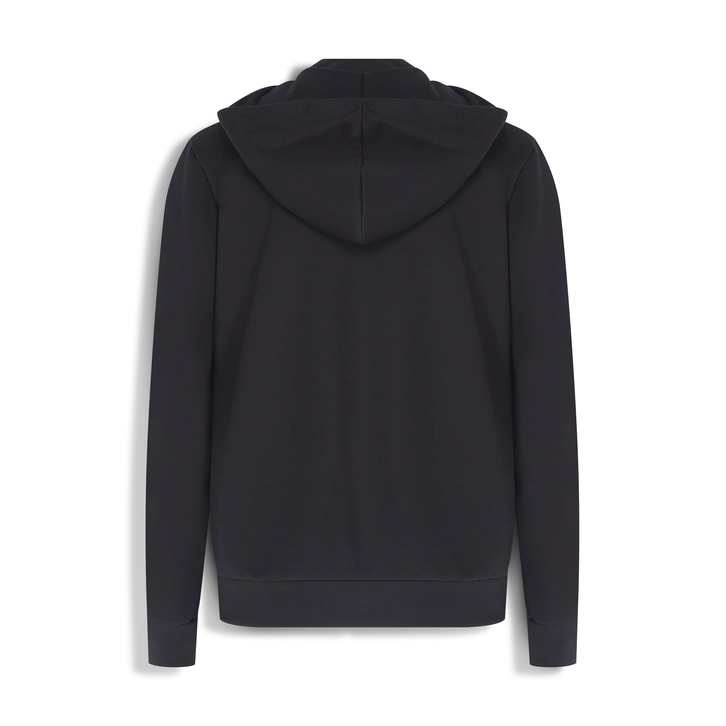 BLUSÃO ZÍPER COM CAPUZ PIMA COTTON - PRETO