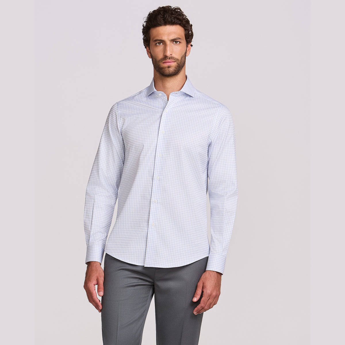 Camisa Siena Delicato M/L Azul Claro