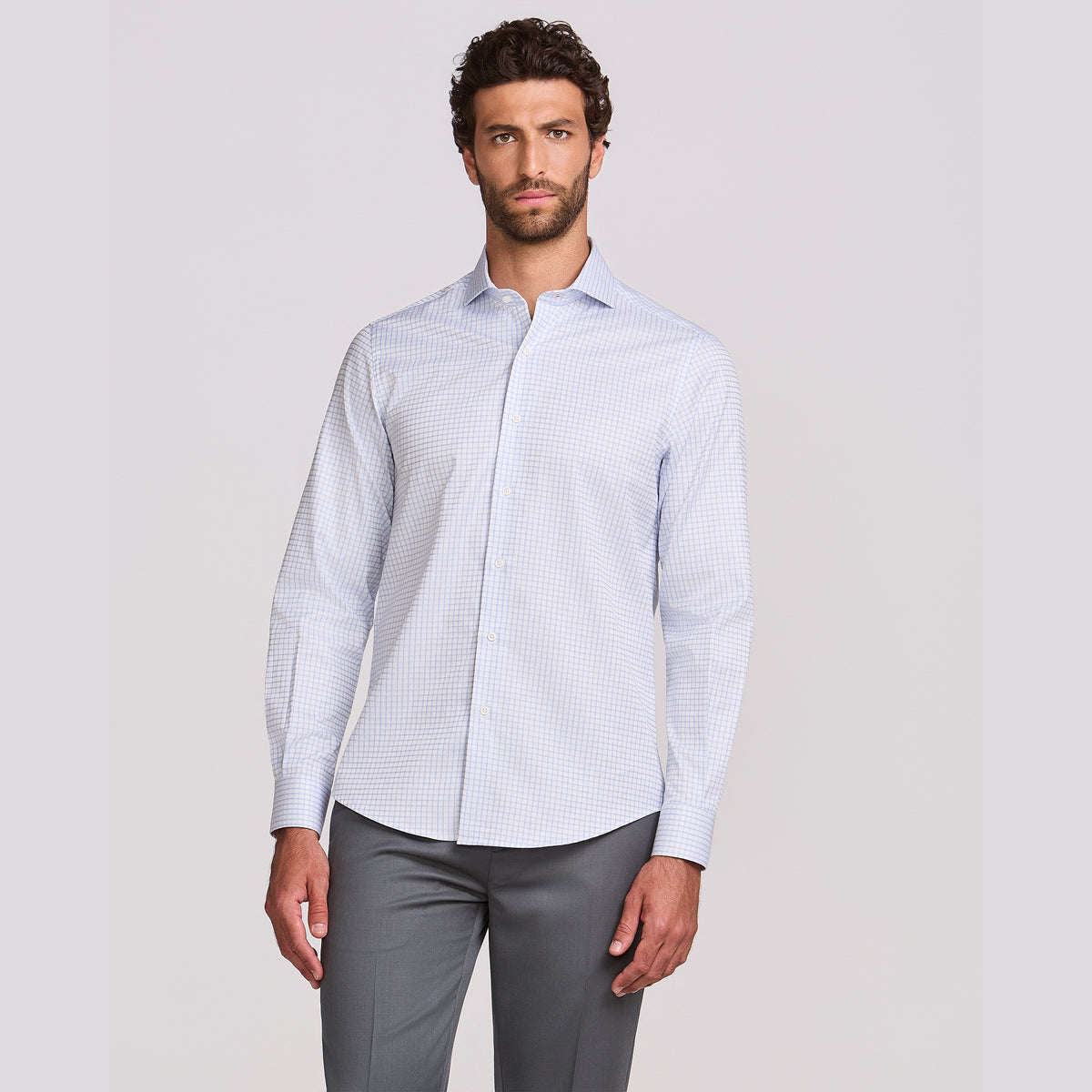 Camisa Pitti Quadrille M/L Azul Claro