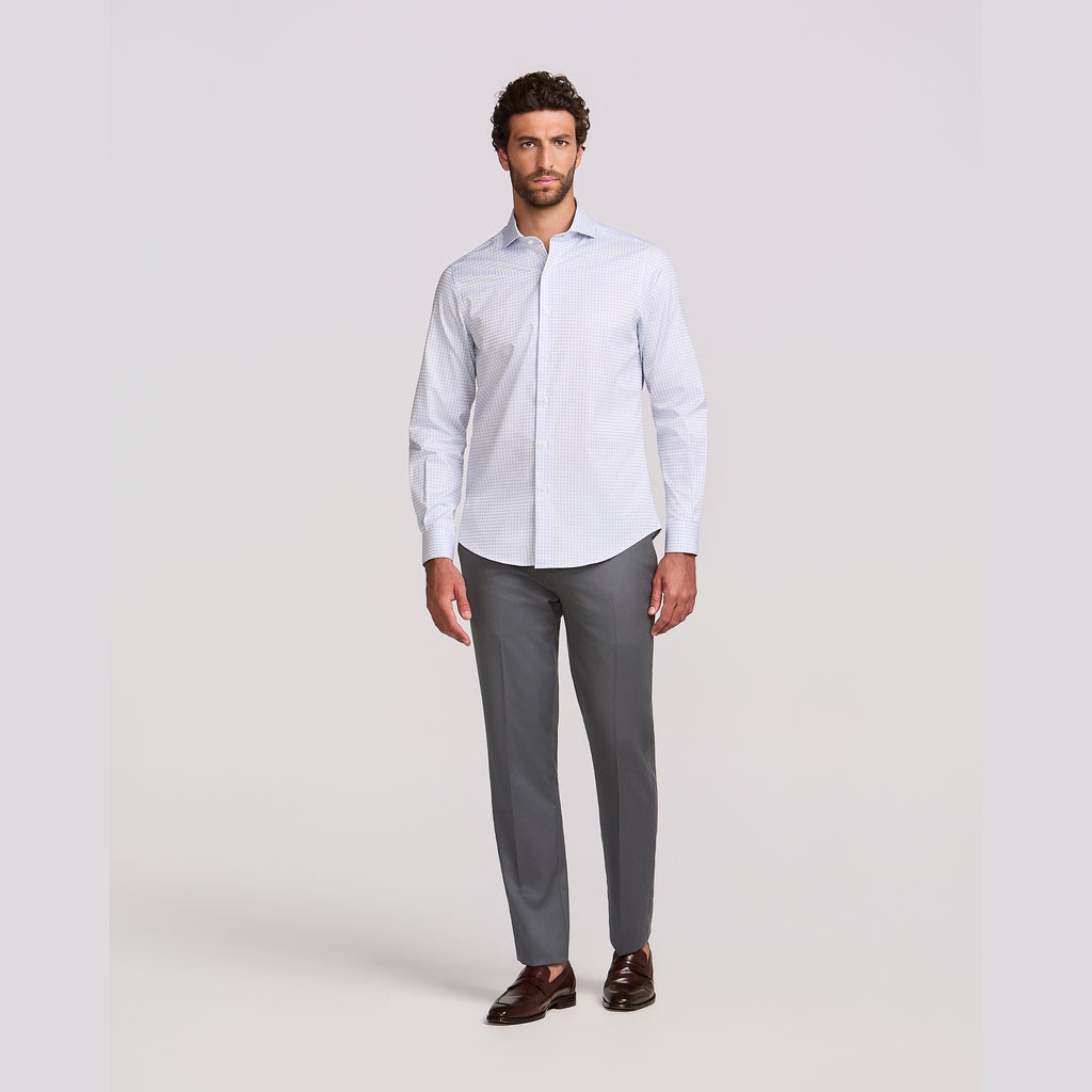 Camisa Pitti Quadrille M/L Azul Claro