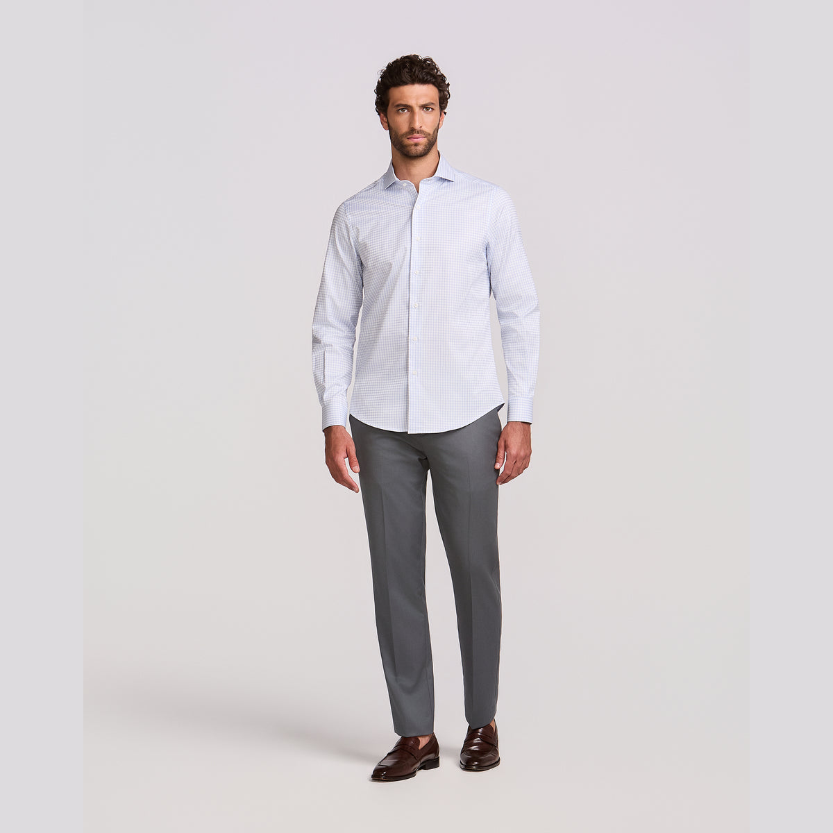 Camisa Pitti Quadrille M/L Azul Claro