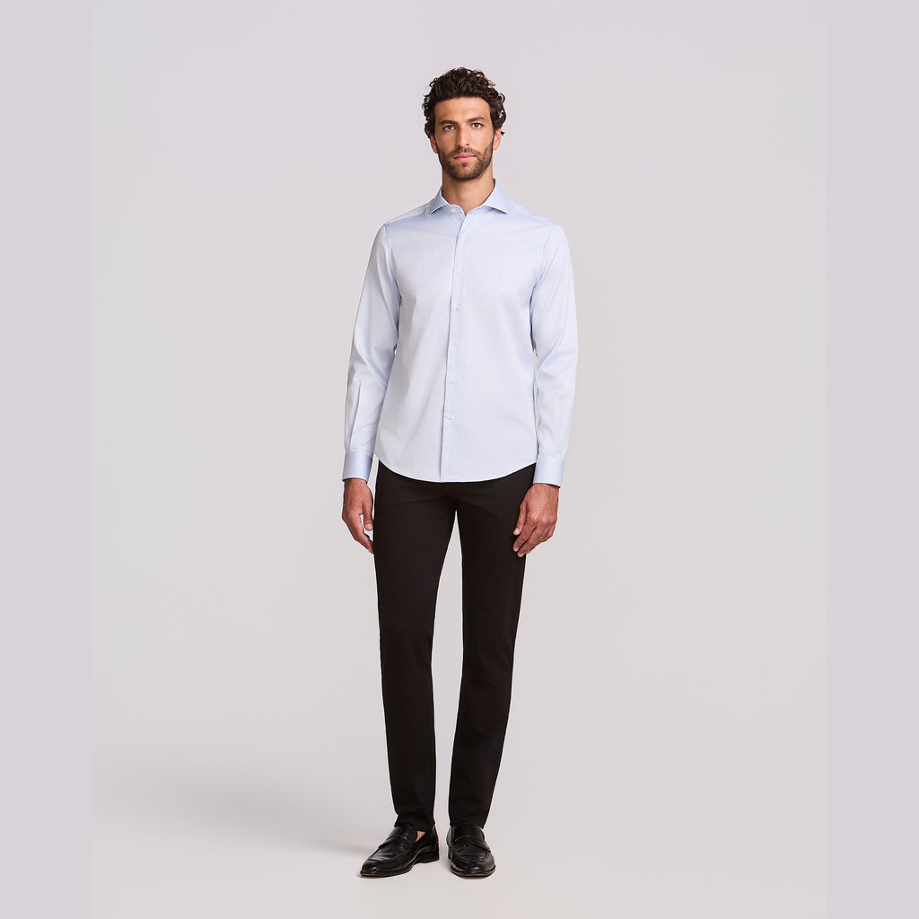 CAMISA PITTI QUADRILLE M/L - AZUL CLARO