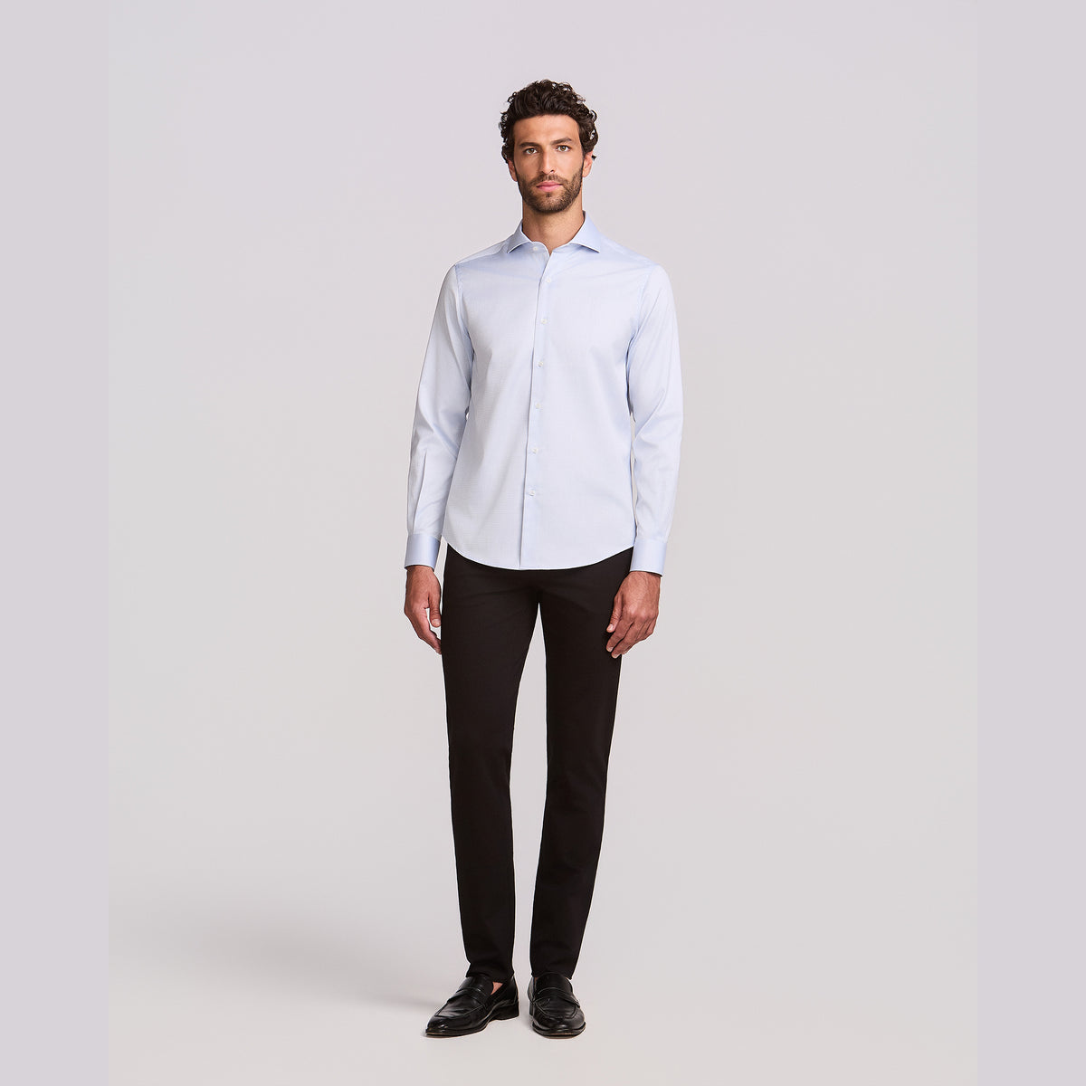 CAMISA PITTI QUADRILLE M/L - AZUL CLARO