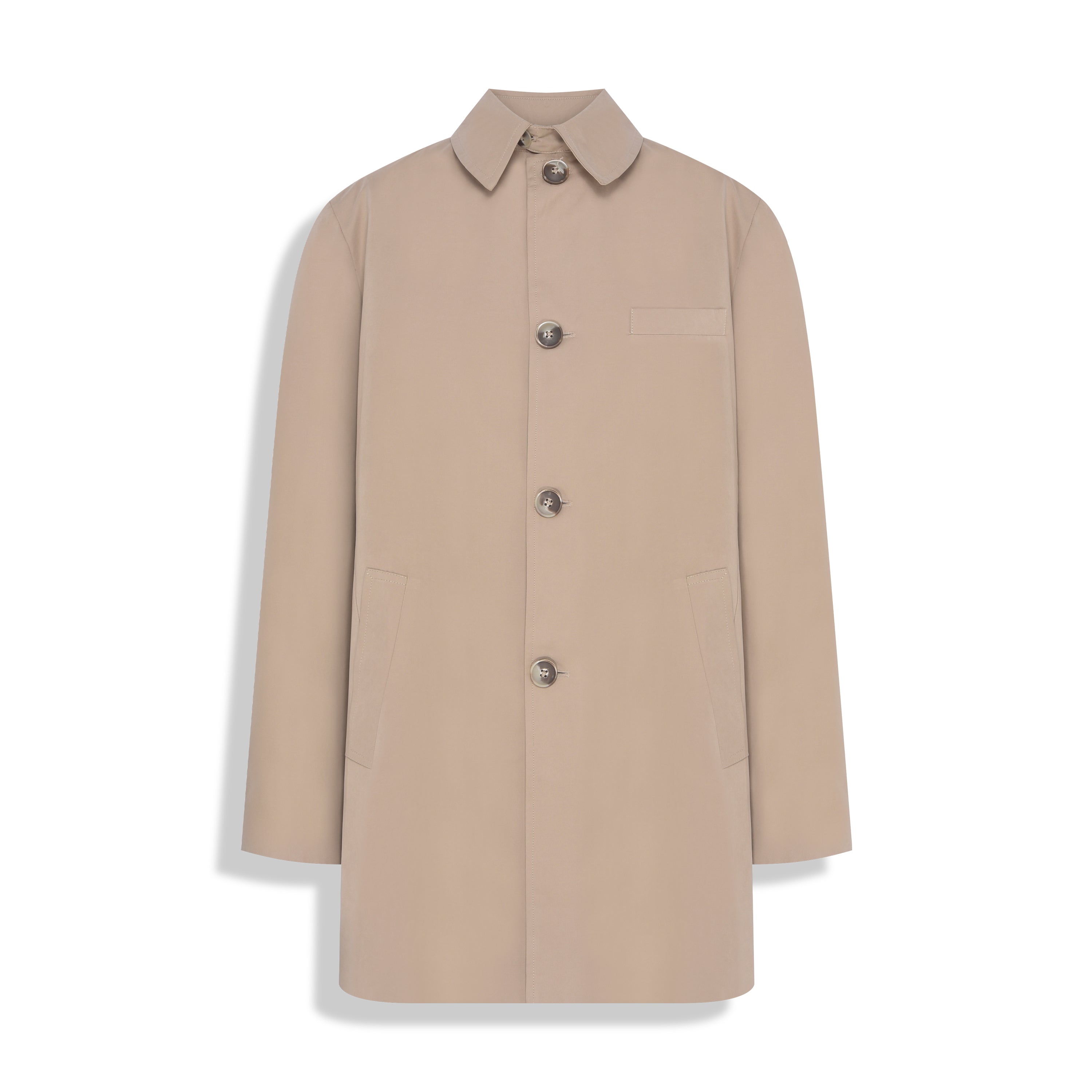 CASACO OVER COAT TECIDO TECNO  KAKI