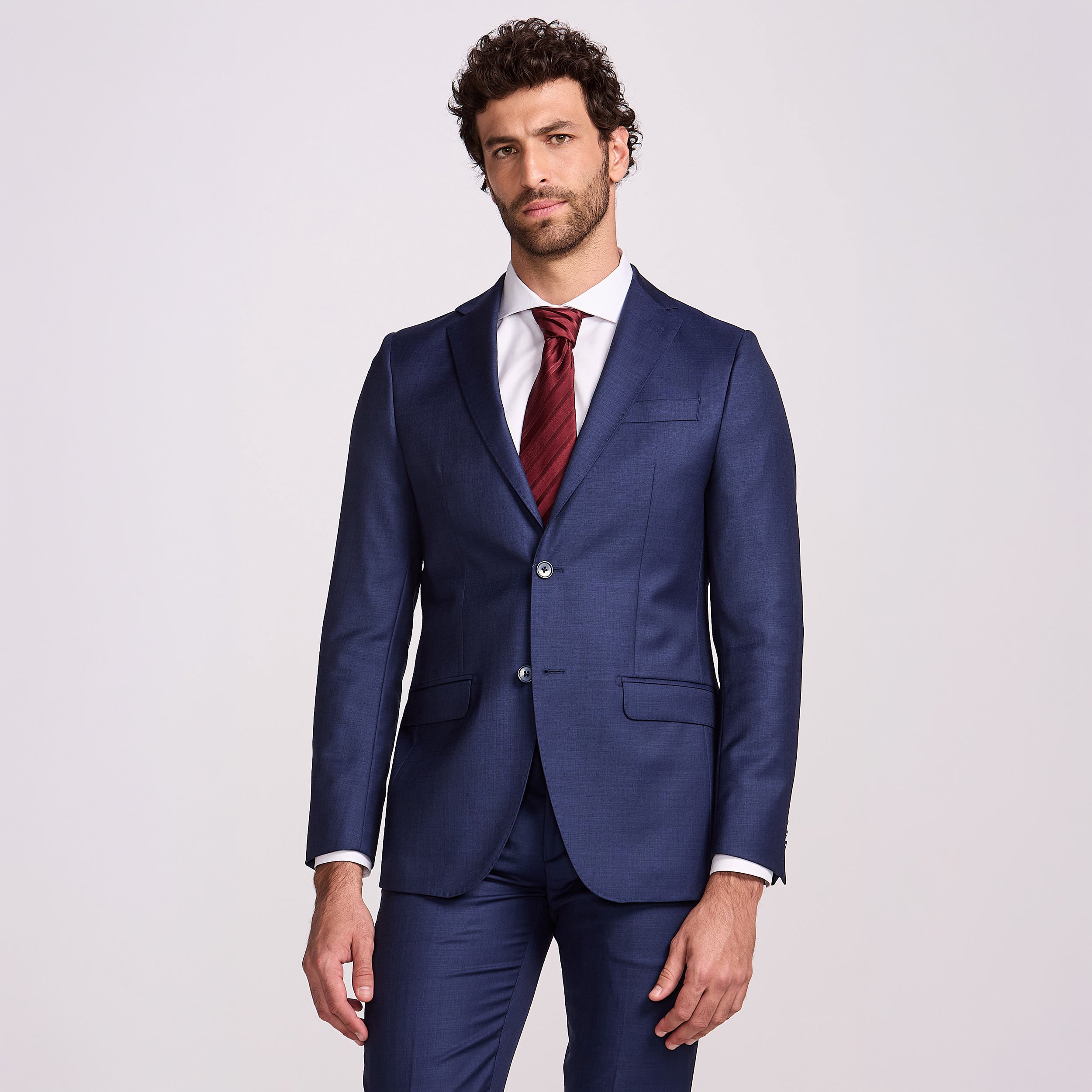 COSTUME CAMBRAIA 120 FORRADO AZUL MEDIO