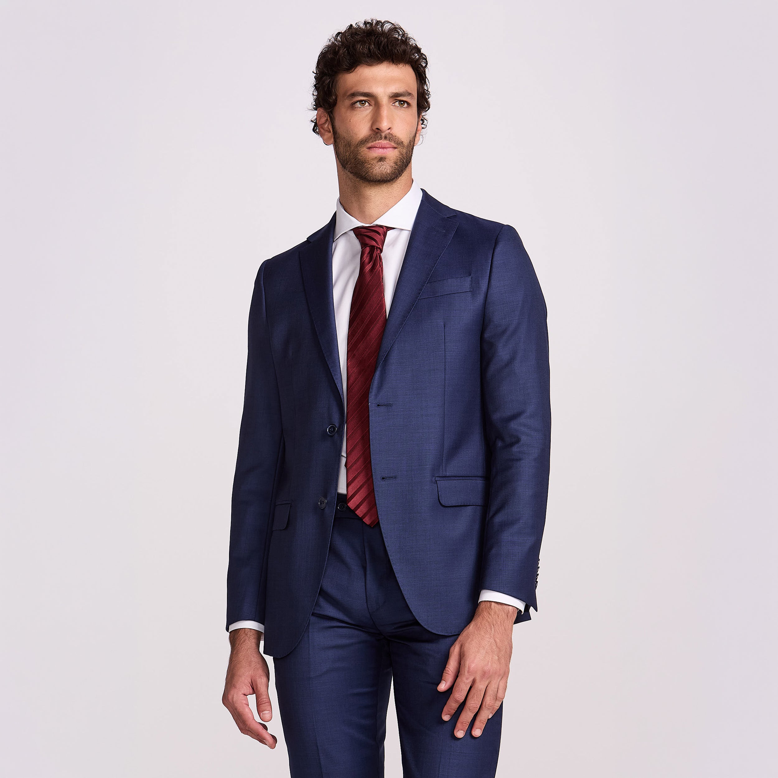 COSTUME CAMBRAIA 120 FORRADO AZUL MEDIO