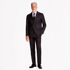 COSTUME SUPER 120 DOUBLE BREASTED FORRADO - RISCA DE GIZ PRETO