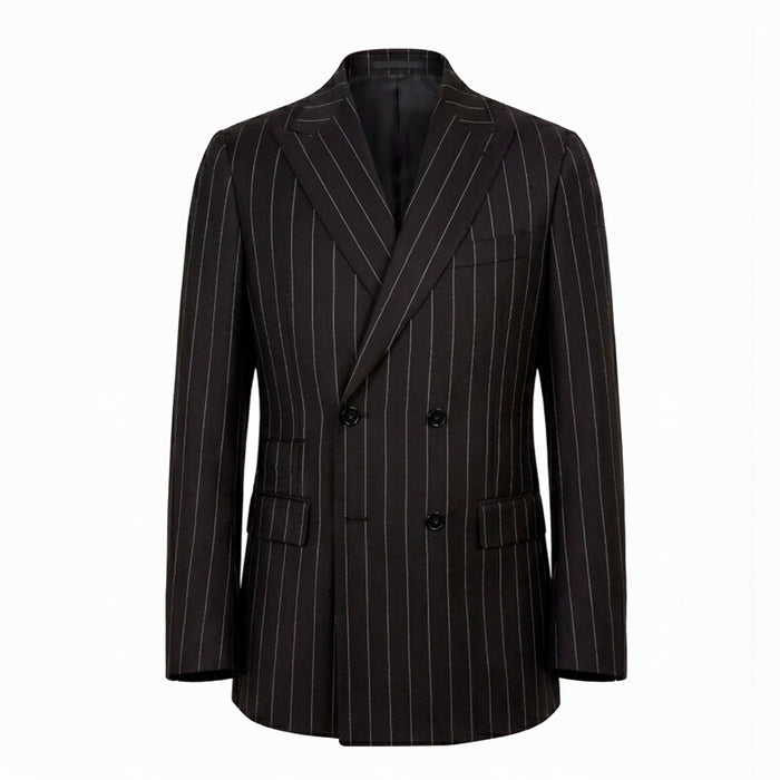 COSTUME SUPER 120 DOUBLE BREASTED FORRADO - RISCA DE GIZ PRETO