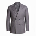 COSTUME SUPER 120 DOUBLE BREASTED FORRADO - RISCA GIZ CINZA
