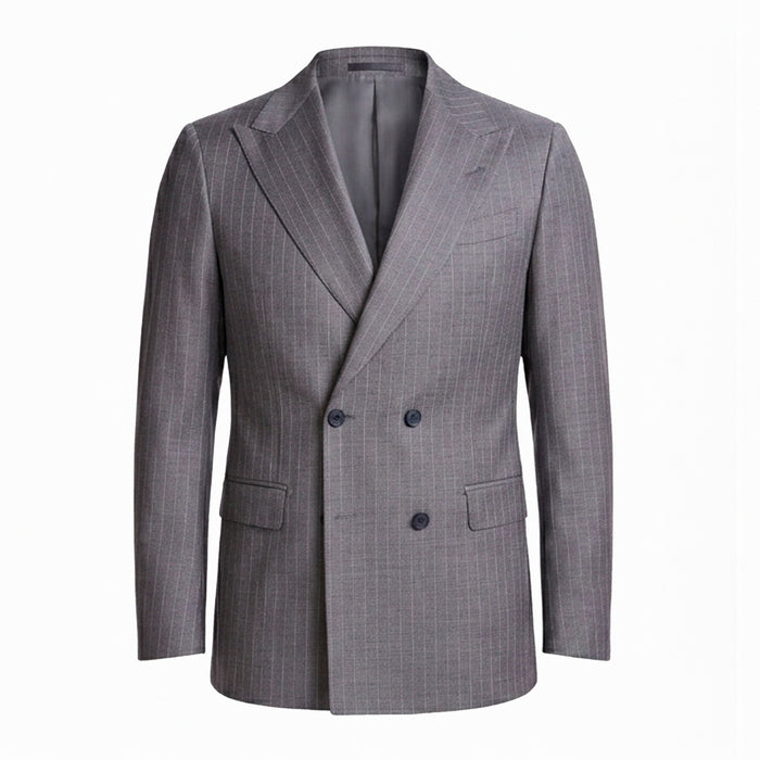 COSTUME SUPER 120 DOUBLE BREASTED FORRADO - RISCA GIZ CINZA