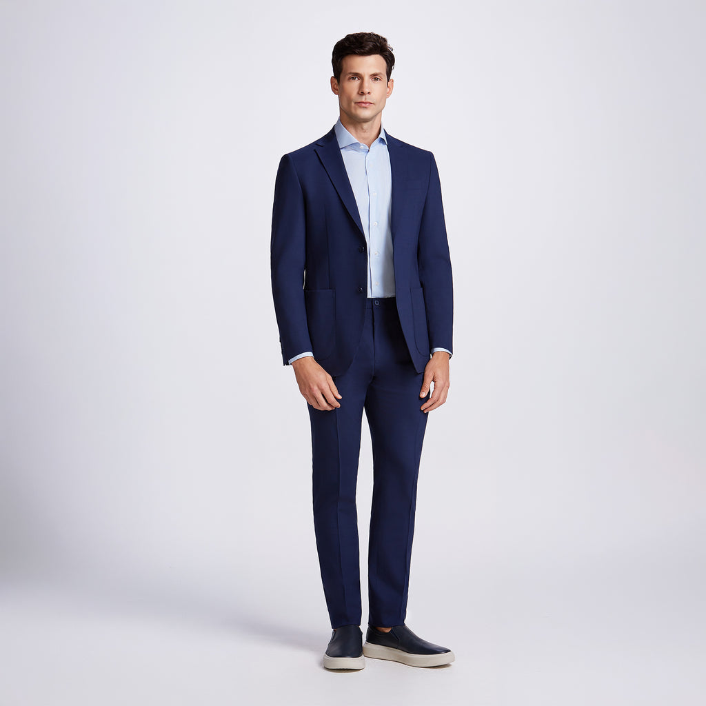 COSTUME SUPER 120 TELA ELASTANO SEM FORRO - AZUL ESCURO