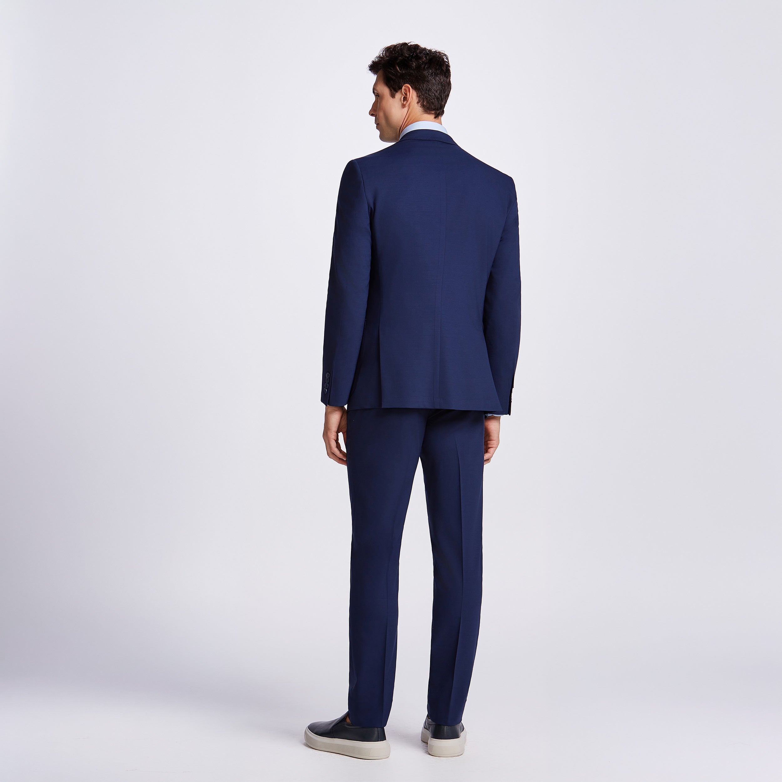 COSTUME SUPER 120 TELA ELASTANO SEM FORRO - AZUL ESCURO