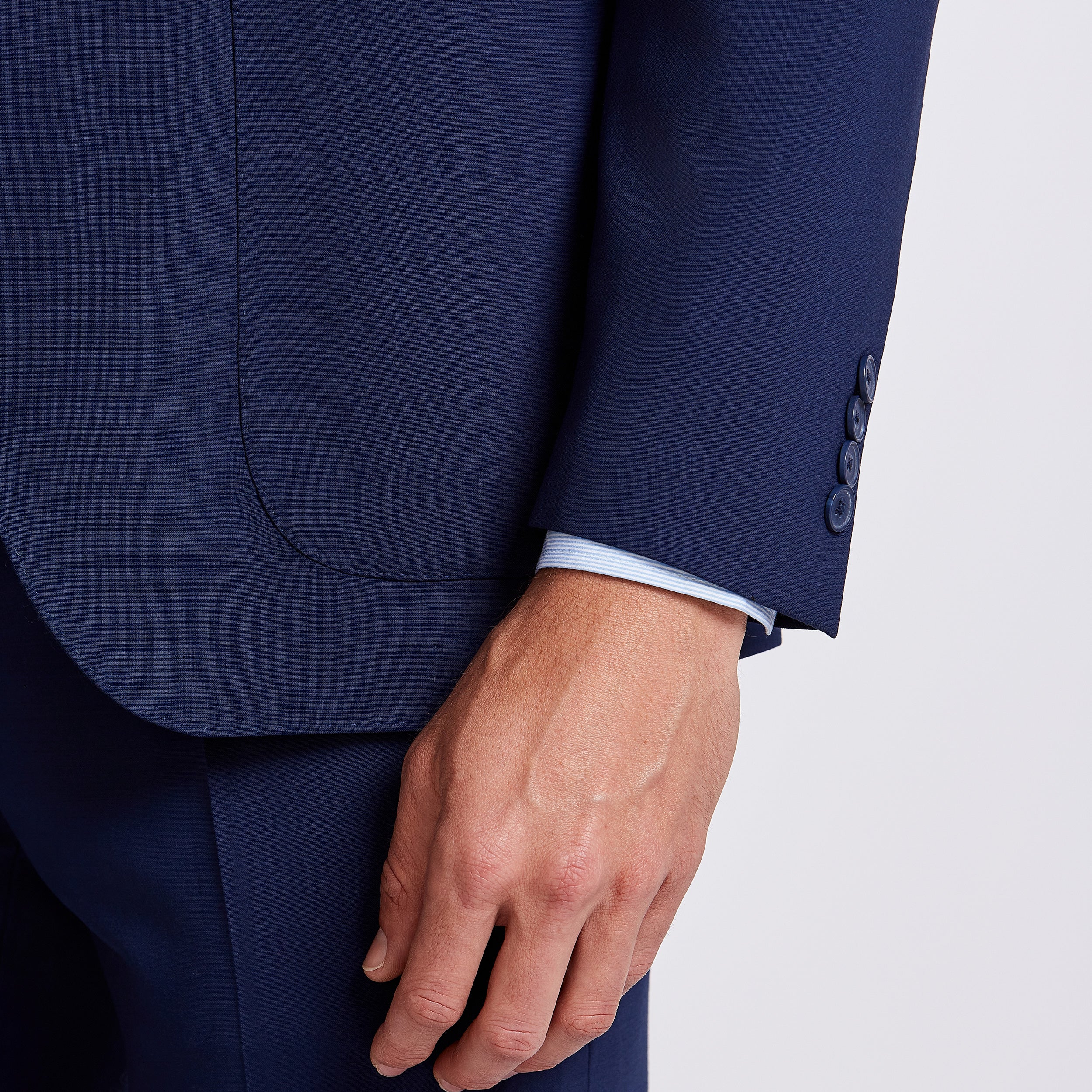 COSTUME SUPER 120 TELA ELASTANO SEM FORRO - AZUL ESCURO