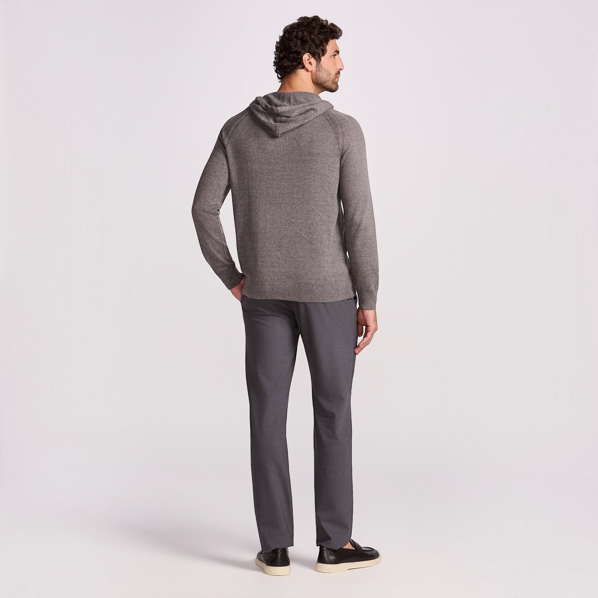 BLUSAO CAPUZ TRICOT MANGA LONGA MILENIO