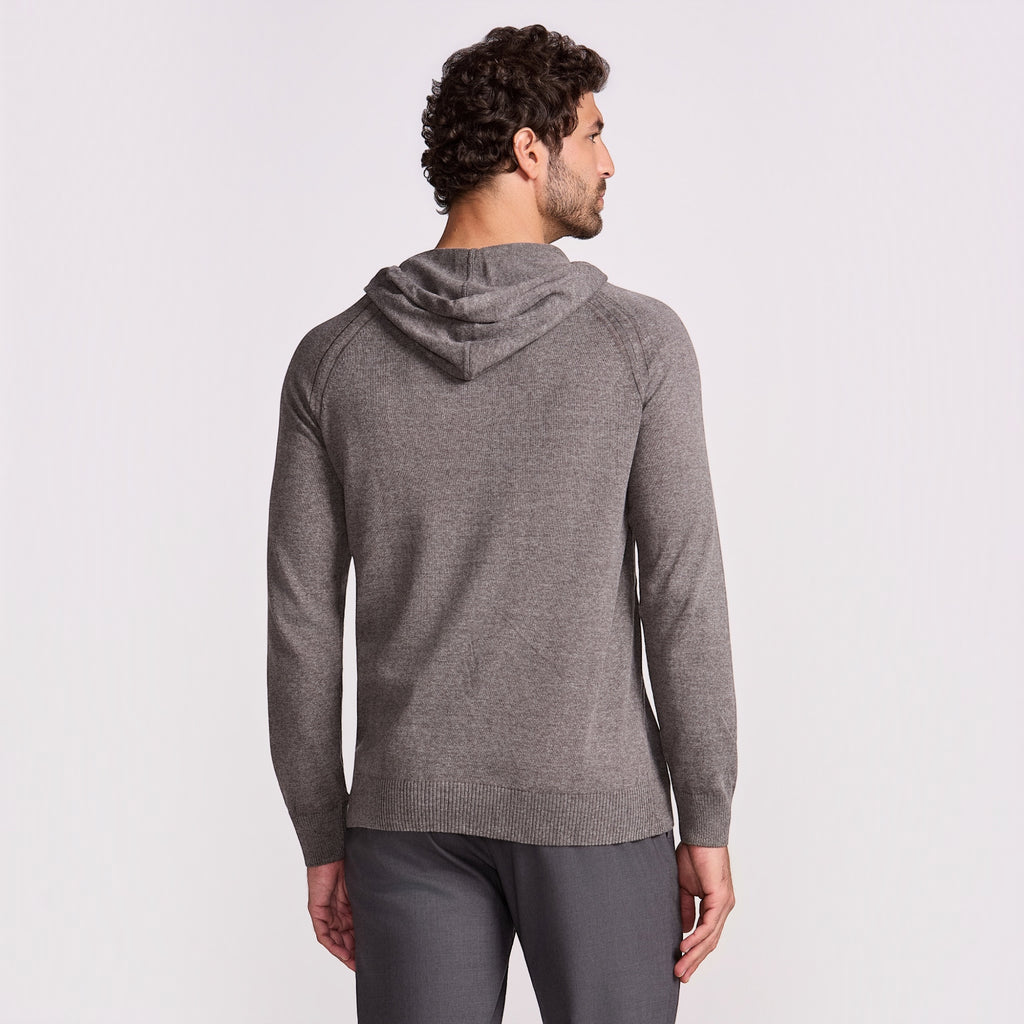 BLUSAO CAPUZ TRICOT MANGA LONGA MILENIO
