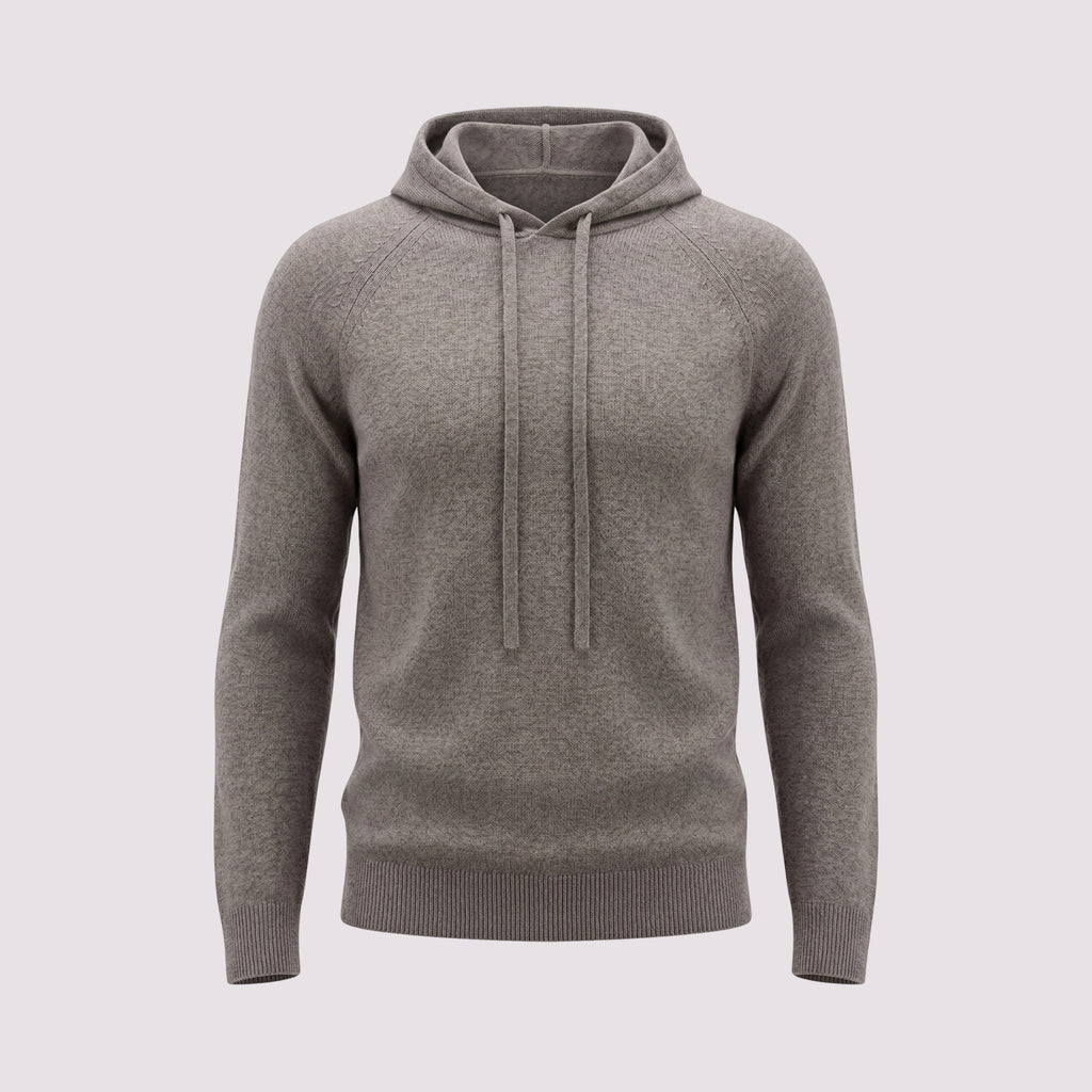 BLUSAO CAPUZ TRICOT MANGA LONGA MILENIO