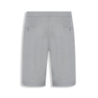 BERMUDA SUPER 120 CAMBRAIA 1/2 ELASTICO CINZA CLARO