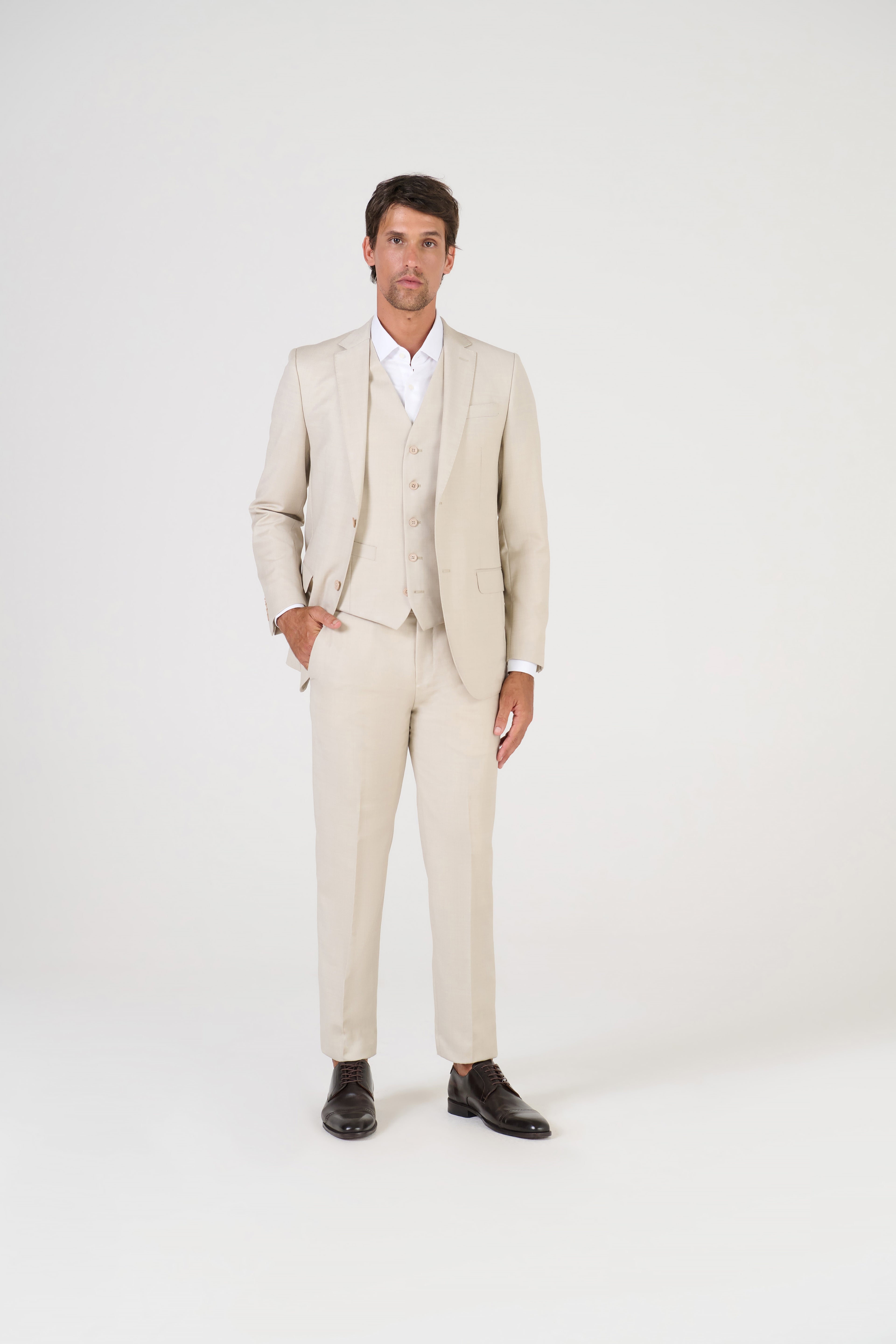 TERNO CAMBRAIA 120 S/FORRO AREIA