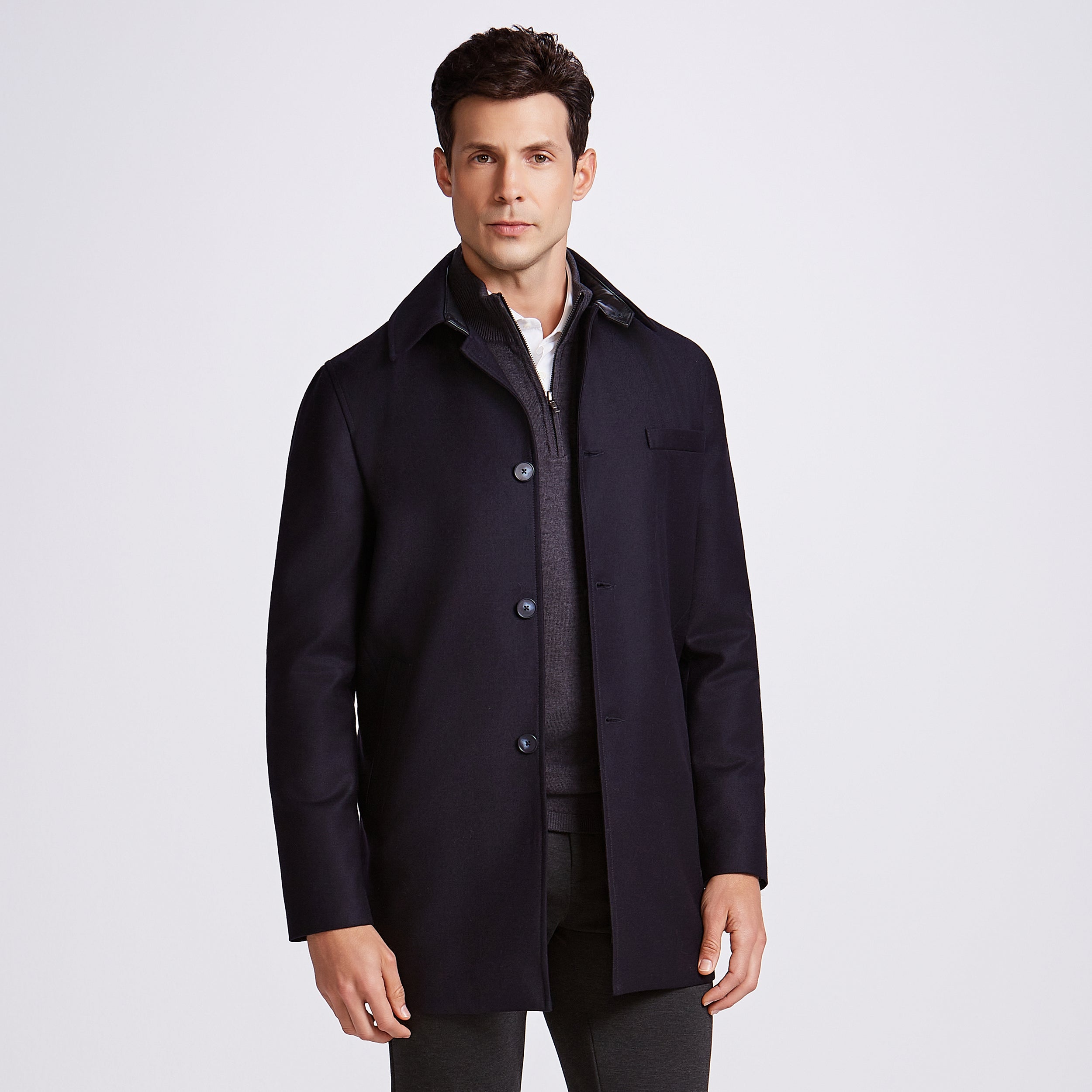 TRENCH COAT CAMURÇA DE LA - MARINHO