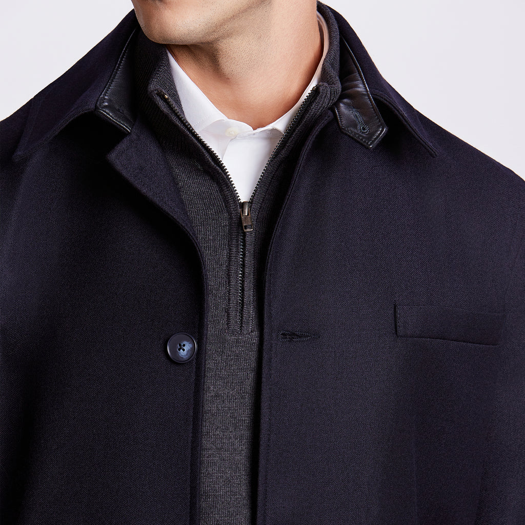 TRENCH COAT CAMURÇA DE LA - MARINHO