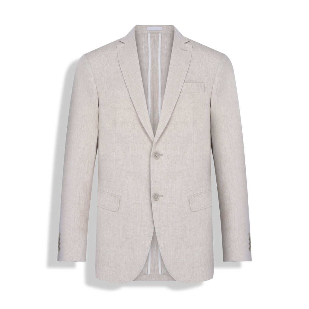 PALETO S/FORRO PURO LINHO - NATURAL