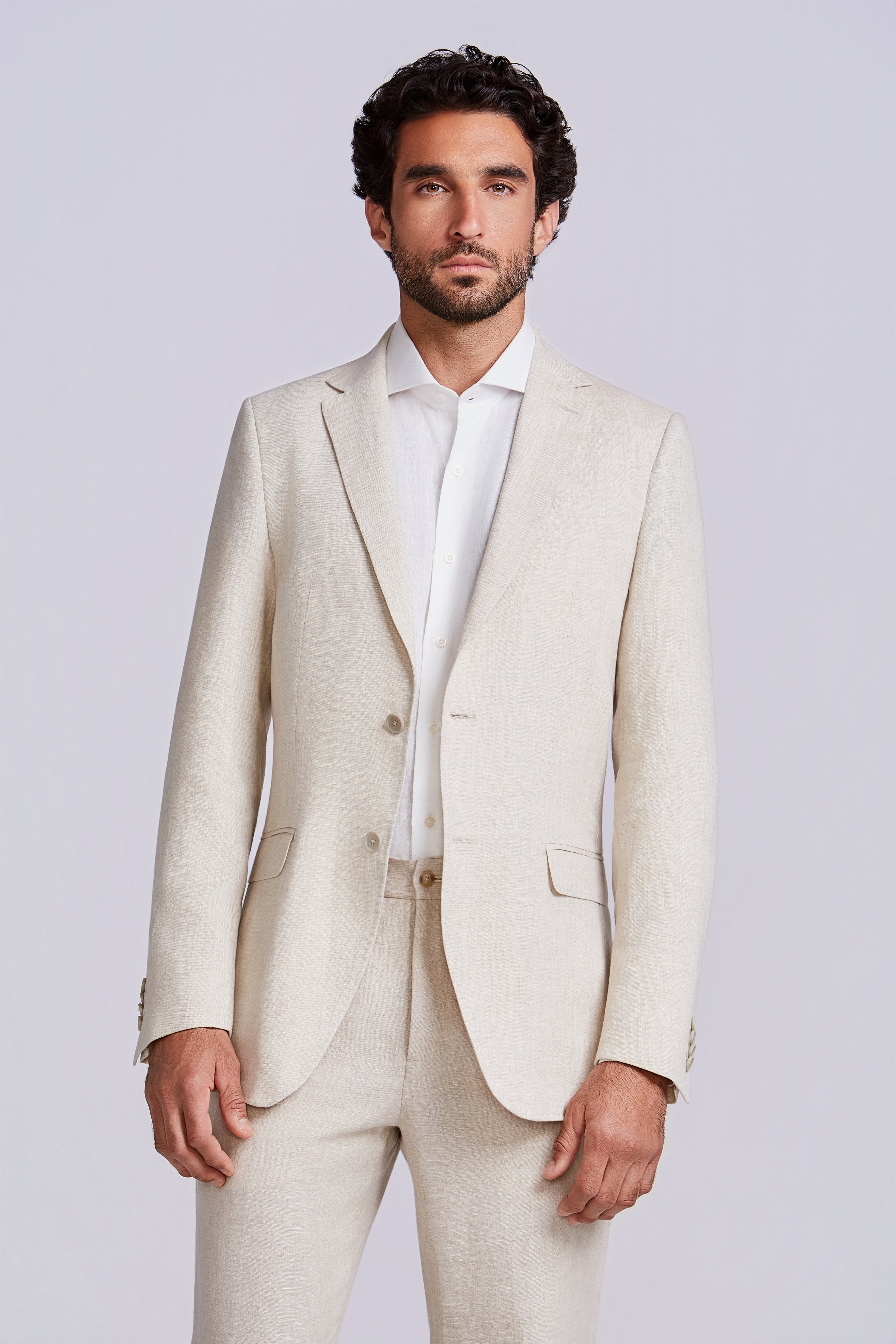 PALETO S/FORRO PURO LINHO - NATURAL