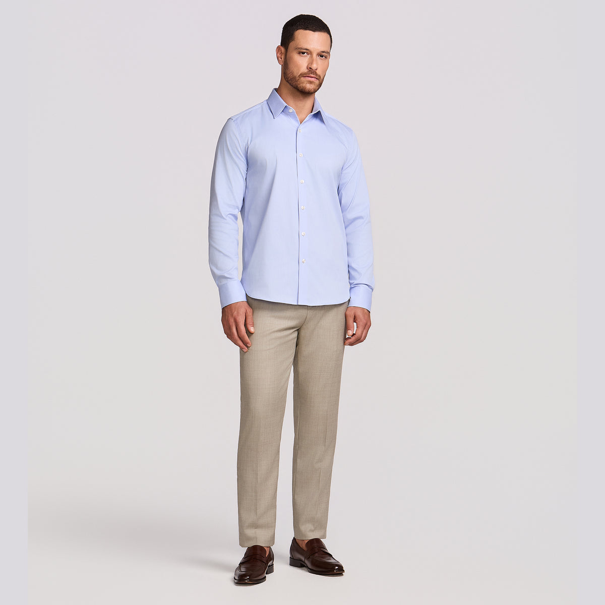 Camisa Soho Algodão Tech Lisa M/L Azul Médio
