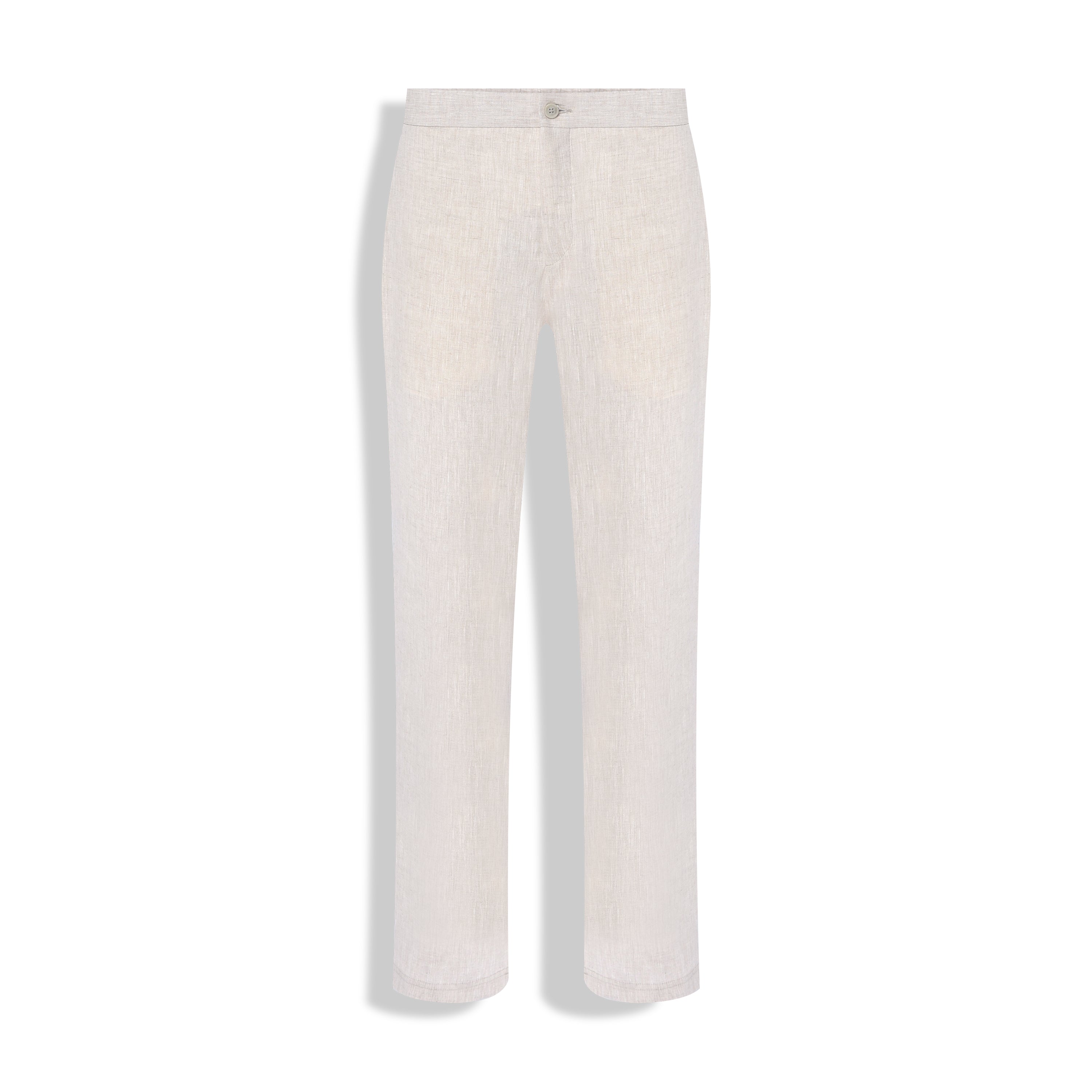 CALÇA PURO LINHO 1/2 ELASTICO NATURAL