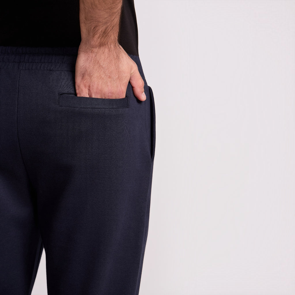 CALÇA ESPORTE COM ELASTICO PIMA COTTON MARINHO