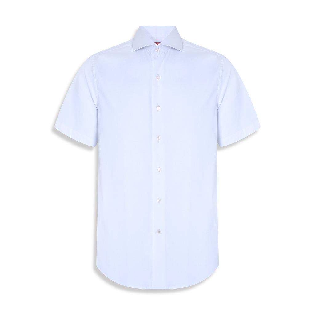 CAMISA M/CURTA ALGODAO ELASTANO OPTICAL WHITE