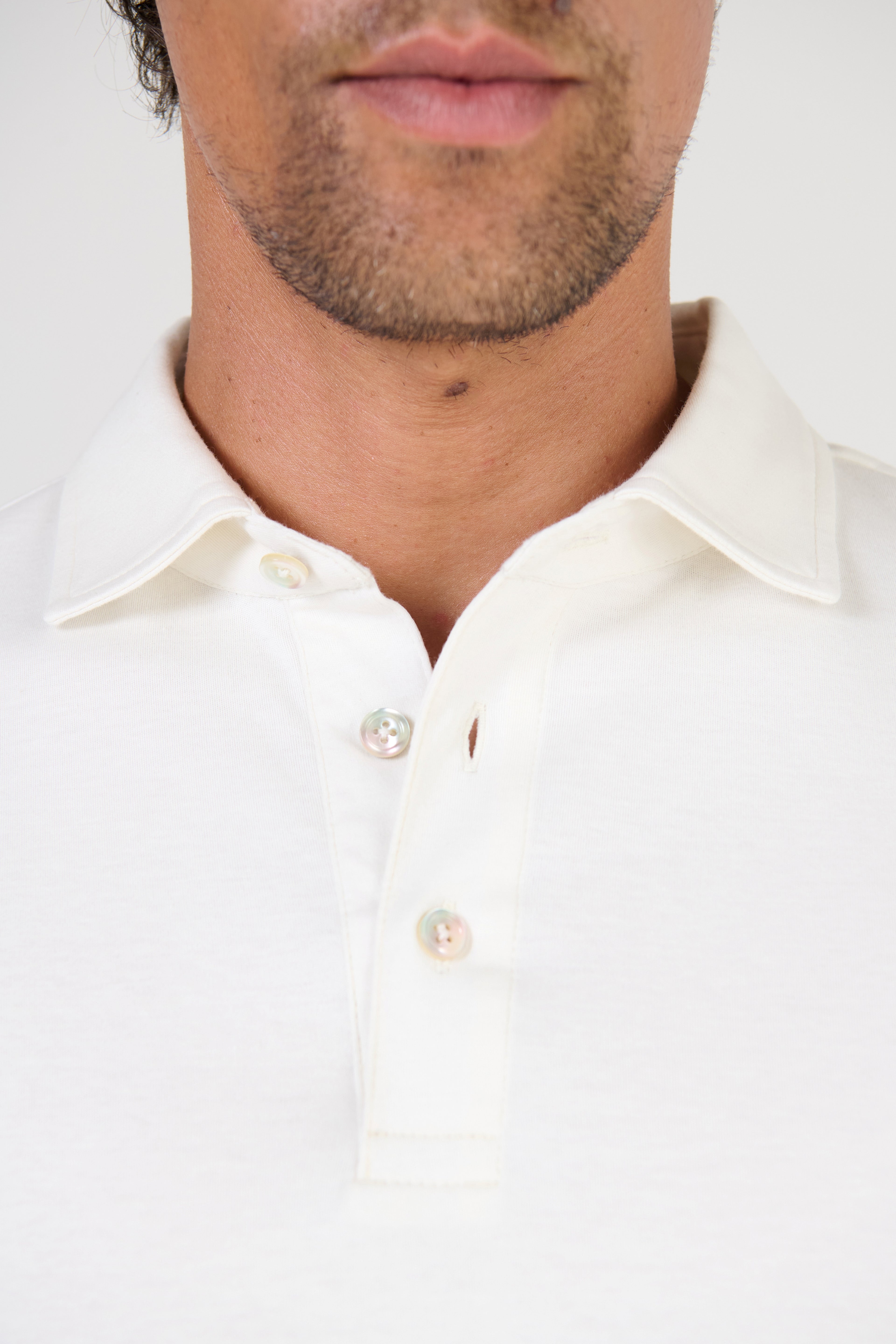 POLO 1/2 MALHA PIMA TOUCH M/CURTA  BRANCO