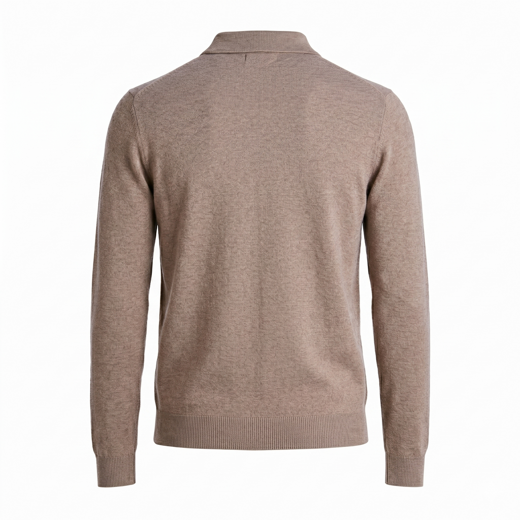POLO TRICOT M/LONGA - HABANO