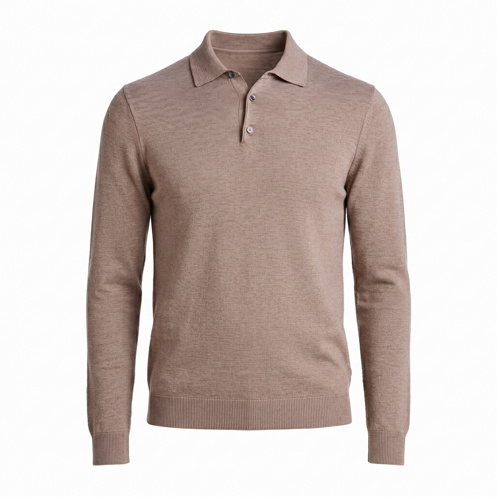 POLO TRICOT M/LONGA - HABANO