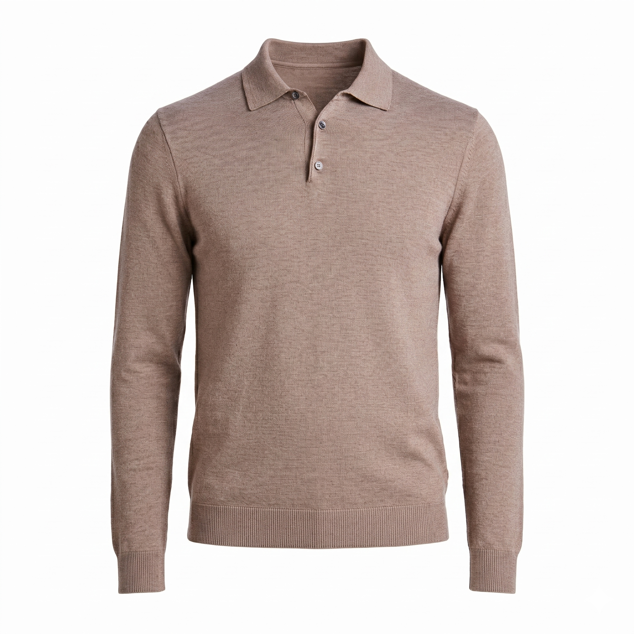 POLO TRICOT M/LONGA - HABANO