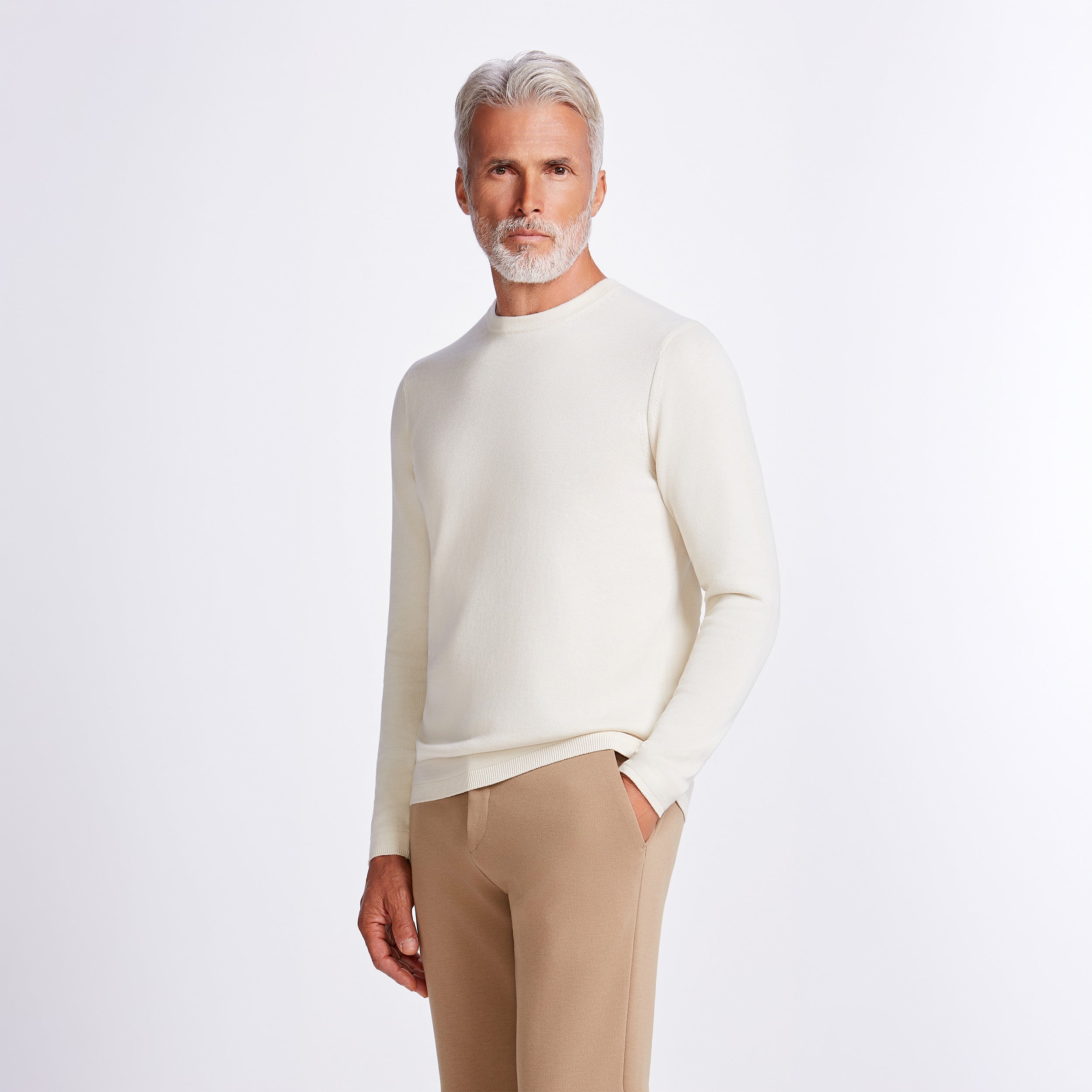 SUETER CARECA FIO TINTO TRICOT M/LONGA - NINIVE/PROFUNDO
