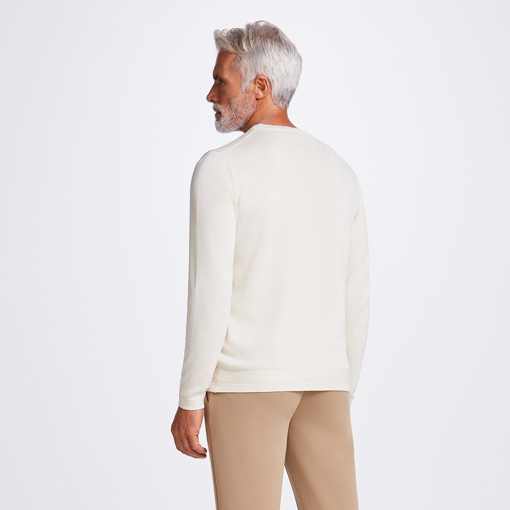 SUETER CARECA FIO TINTO TRICOT M/LONGA - NINIVE/PROFUNDO