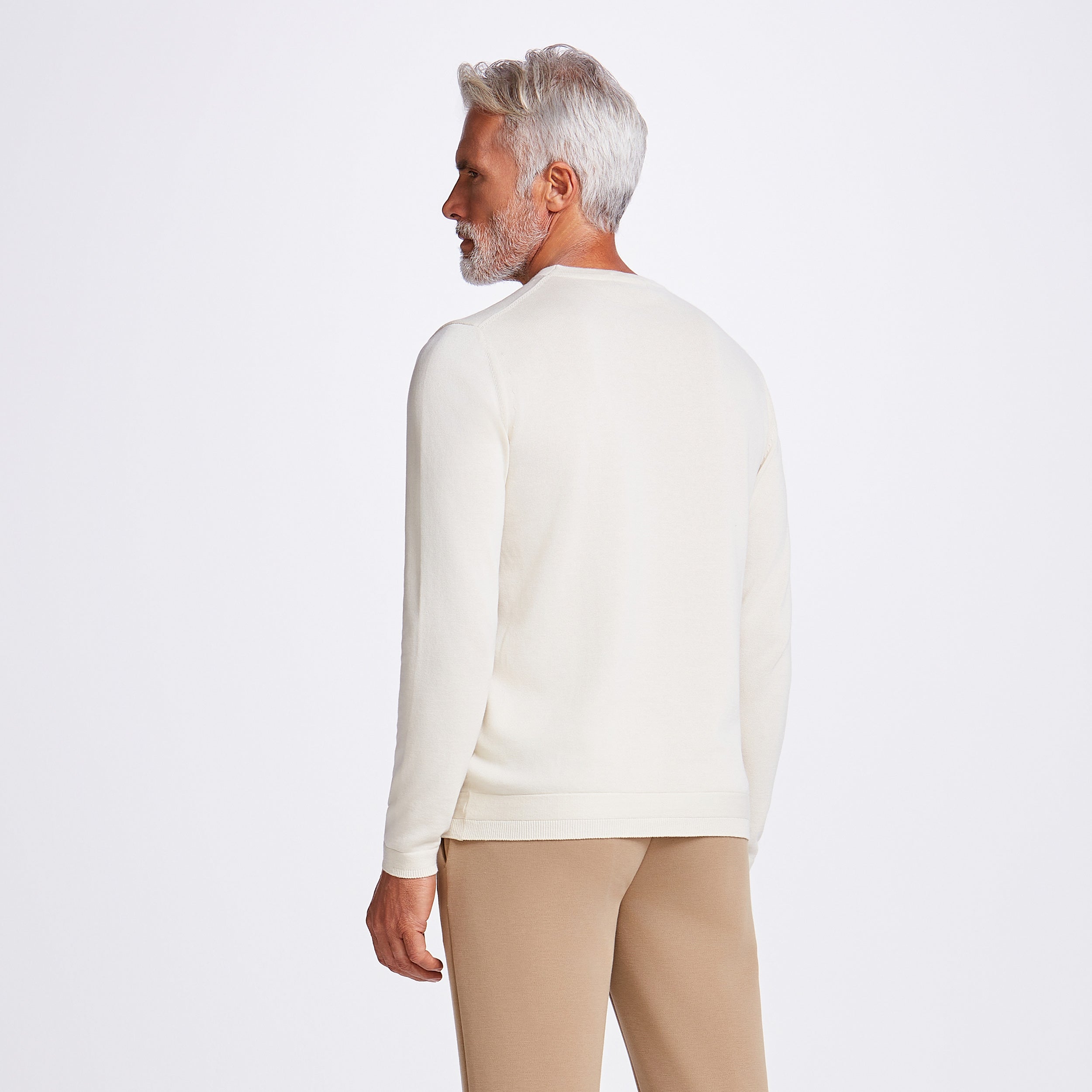 SUETER CARECA FIO TINTO TRICOT M/LONGA - NINIVE/PROFUNDO