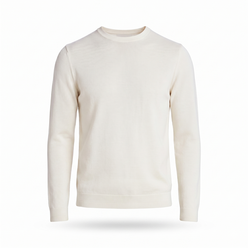 SUETER CARECA FIO TINTO TRICOT M/LONGA - NINIVE/PROFUNDO