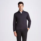 SUETER QUARTER ZIP TRICOT M/LONGA - M BLACK