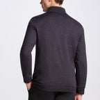 SUETER QUARTER ZIP TRICOT M/LONGA - M BLACK