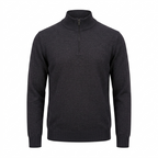 SUETER QUARTER ZIP TRICOT M/LONGA - M BLACK